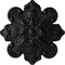 Ekena Millwork Katheryn Ceiling Medallion, Hand-Painted Steel Gray, 18 1/8"OD x 1 1/4"P CM18KASGS - alternate 1